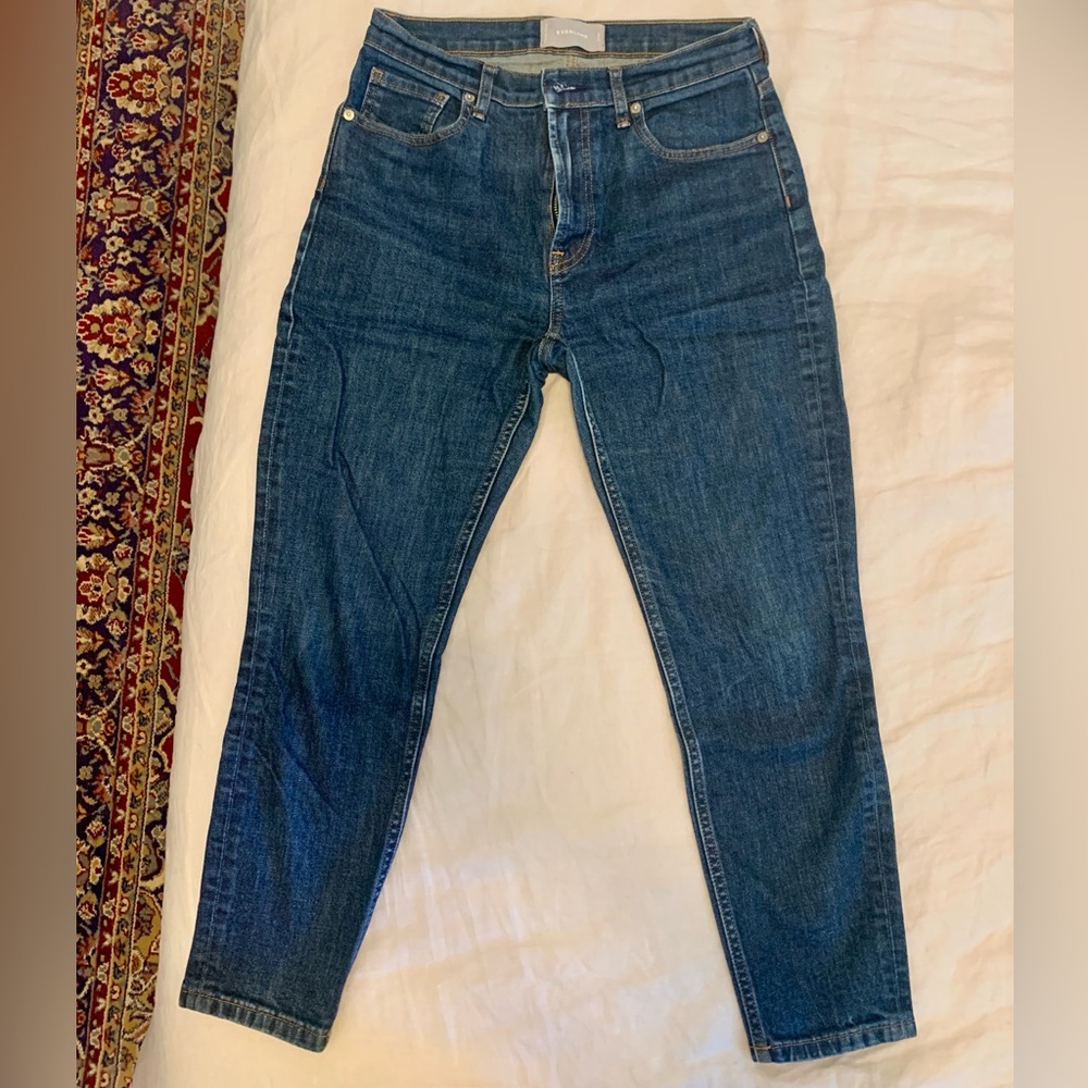 Everlane High Rise Skinny Ankle Jeans